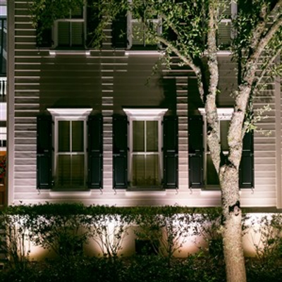 Uplighting Front of Home Photo